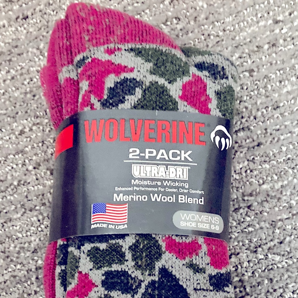Merino wool socks 2pk